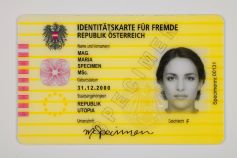 Identit&auml;tskarte f&uuml;r Fremde