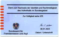 Verfahrenskarte (gr&uuml;ne Karte)