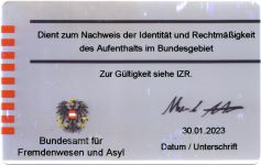 Verfahrenskarte (gr&uuml;ne Karte)