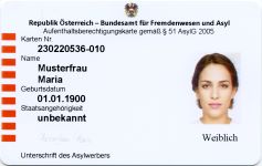 Verfahrenskarte (gr&uuml;ne Karte)